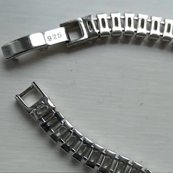 SILVER RHINESTONE ZIRCON BRACELET - Picture 13 of 13